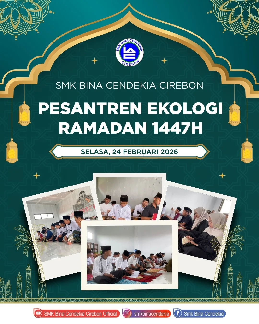 Pererat Ukhuwah dan Kepedulian Lingkungan, SMK Bina Cendekia Cirebon Gelar Pesantren Ekologi Ramadan 1447H