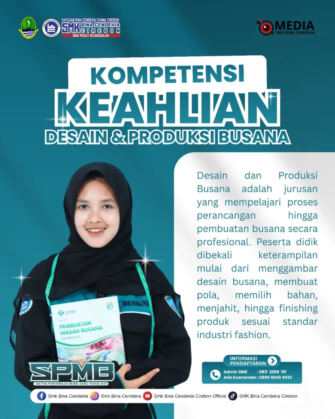 Desain dan Produksi Busana adalah jurusan yang mempelajari proses perancangan hingga pembuatan (1)