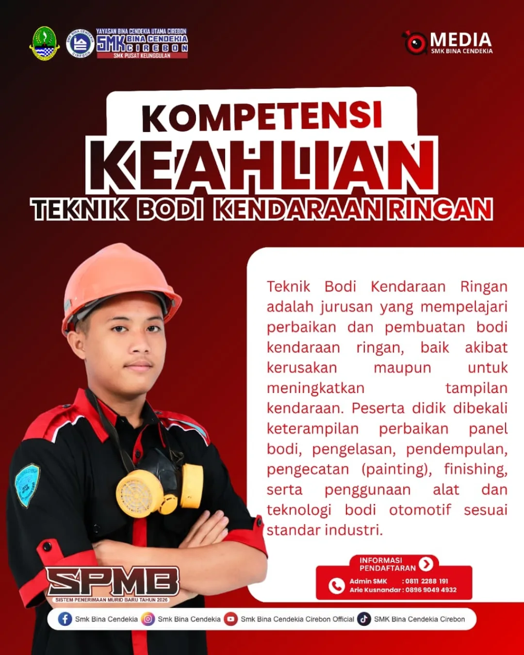 TBKR SMK Bina Cendekia CirebonTeknik Bodi Kendaraan Ringan (TBKR) adalah jurusan yang mempelaja (1)