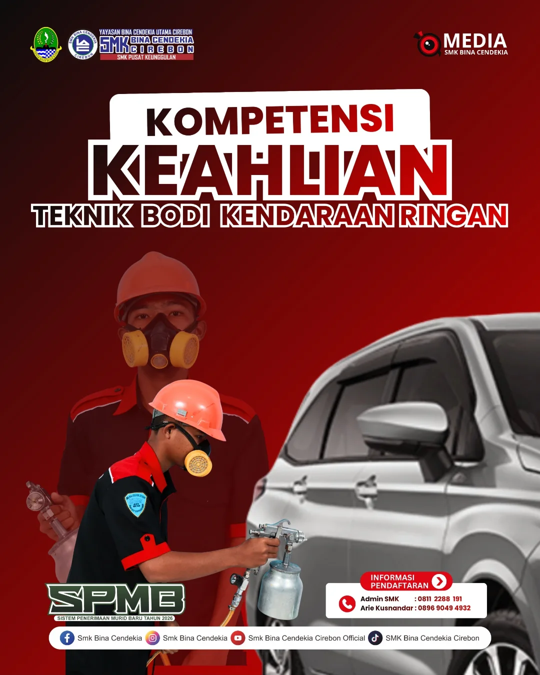 TBKR SMK Bina Cendekia CirebonTeknik Bodi Kendaraan Ringan (TBKR) adalah jurusan yang mempelaja (2)