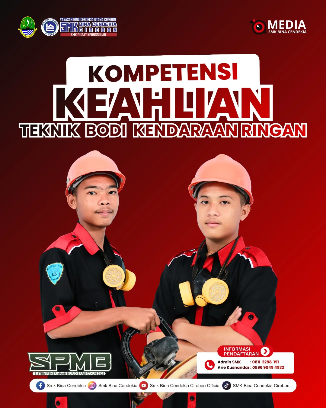 TBKR SMK Bina Cendekia CirebonTeknik Bodi Kendaraan Ringan (TBKR) adalah jurusan yang mempelaja