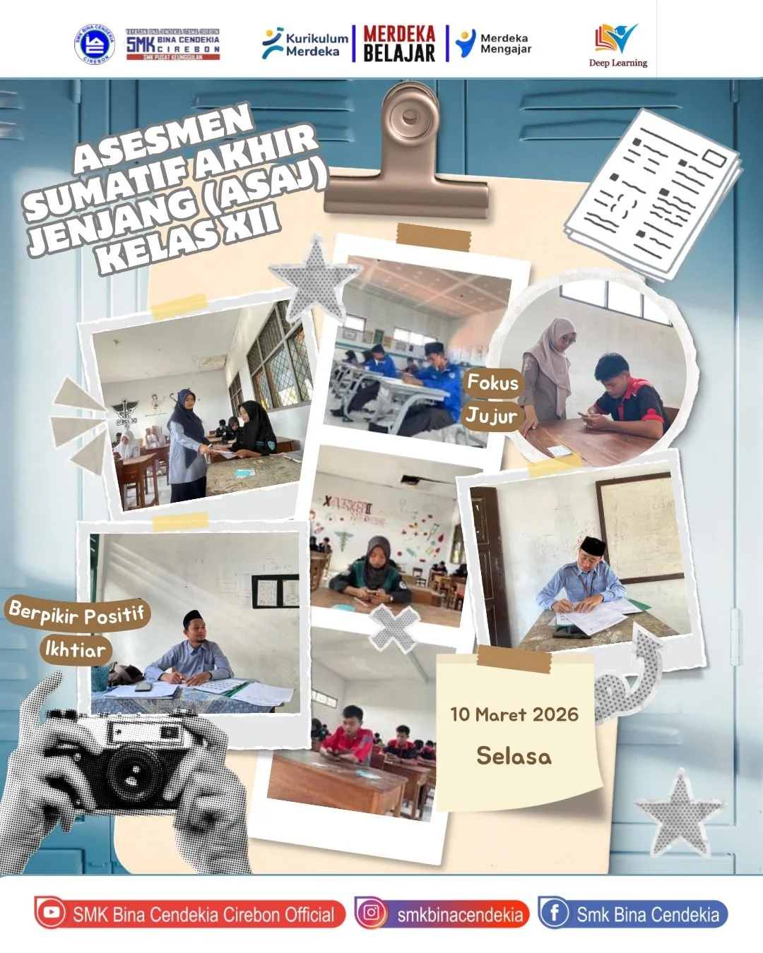 Puncak Perjalanan Akademik: Siswa Kelas XII SMK Bina Cendekia Cirebon Jalani Asesmen Sumatif Akhir Jenjang (ASAJ) Tahun Pelajaran 2025/2026